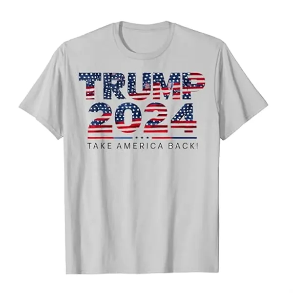 Trump 2024 American Flag T-Shirt - Trump 2024 American Flag T-Shirt - Image 2 of 2