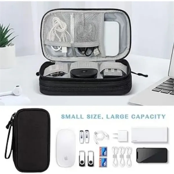 Travel Cable Organizer Electronic Accessories Storage bag(L) - Travel Cable Organizer Electronic Accessories Storage bag(L) - Image 6 of 6