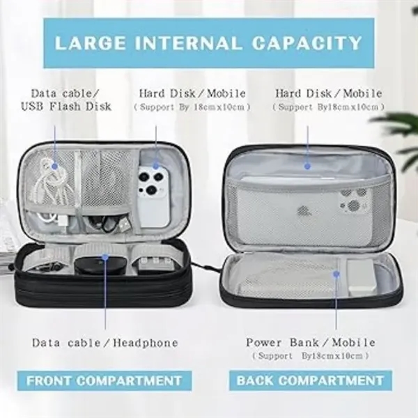 Travel Cable Organizer Electronic Accessories Storage bag(S) - Travel Cable Organizer Electronic Accessories Storage bag(S) - Image 2 of 5