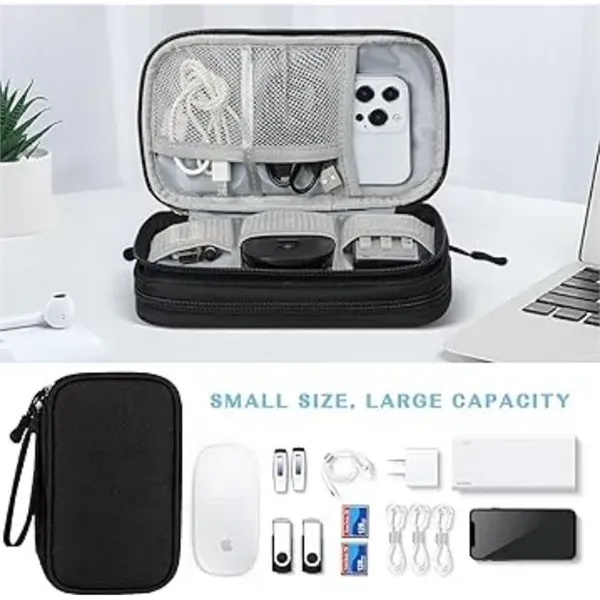 Travel Cable Organizer Electronic Accessories Storage bag(S) - Travel Cable Organizer Electronic Accessories Storage bag(S) - Image 4 of 5