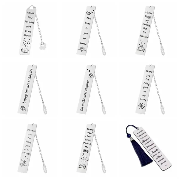 Stainless Steel Bookmark Gift Customize - Stainless Steel Bookmark Gift Customize - Image 2 of 5