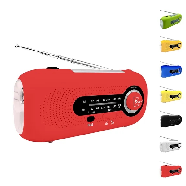 2000Mah Solar Hand Crank Weather Emergency Radio - 2000Mah Solar Hand Crank Weather Emergency Radio - Image 0 of 0