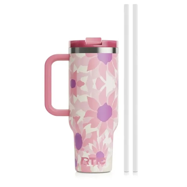 Sunny Summer 30 oz RTIC® Road Trip Tumbler with Handle - Sunny Summer 30 oz RTIC® Road Trip Tumbler with Handle - Image 2 of 10