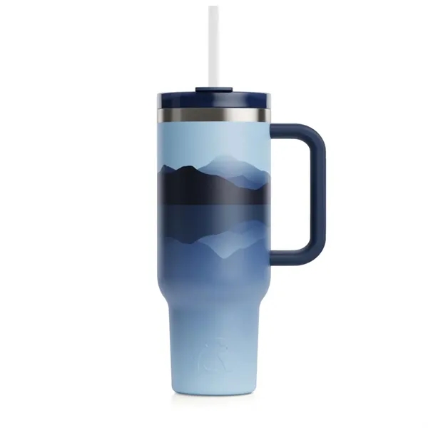 Sunny Summer 30 oz RTIC® Road Trip Tumbler with Handle - Sunny Summer 30 oz RTIC® Road Trip Tumbler with Handle - Image 9 of 10