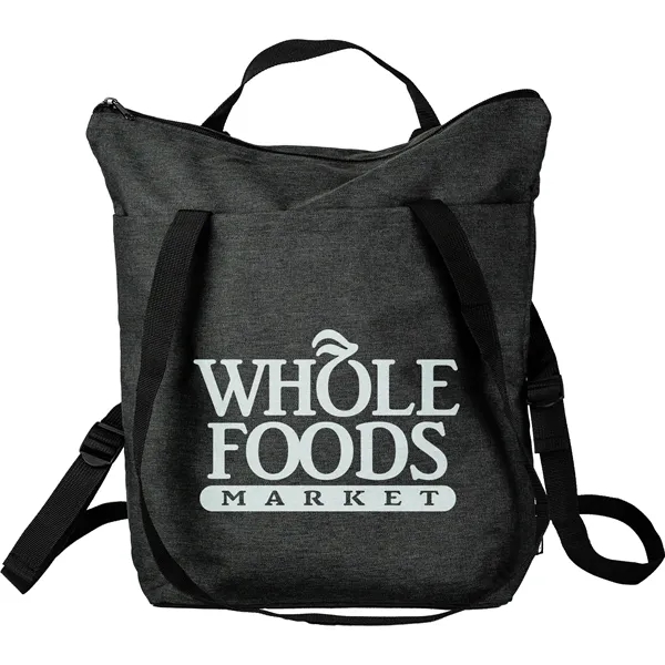 Eco-Conscious 10" x 4" x 15"RPET Tote/Backpack - Eco-Conscious 10" x 4" x 15"RPET Tote/Backpack - Image 1 of 3