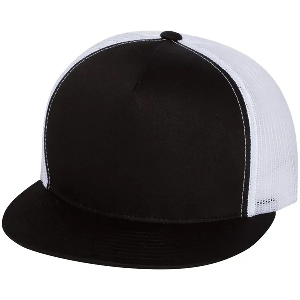 YUPOONG-CLASSIC FLAT BILL TRUCKER CAP - YUPOONG-CLASSIC FLAT BILL TRUCKER CAP - Image 2 of 53