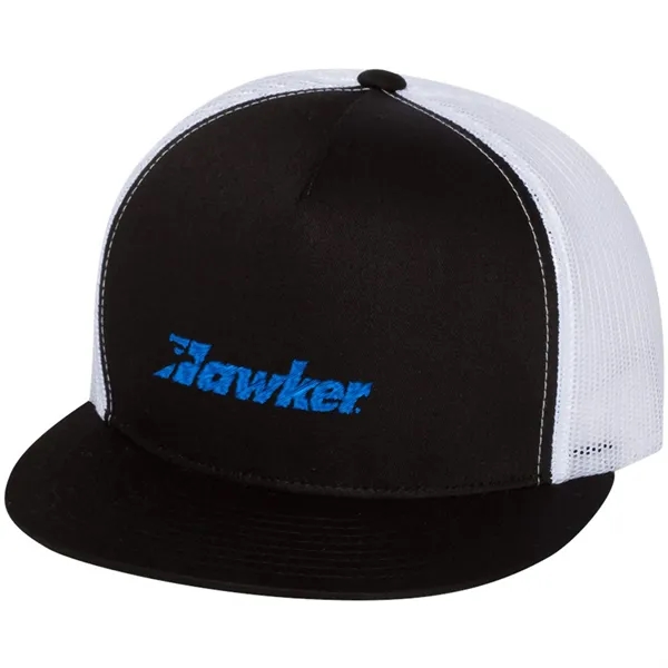 YUPOONG-CLASSIC FLAT BILL TRUCKER CAP - YUPOONG-CLASSIC FLAT BILL TRUCKER CAP - Image 3 of 53