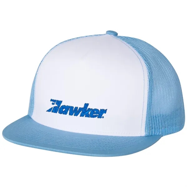 YUPOONG-CLASSIC FLAT BILL TRUCKER CAP - YUPOONG-CLASSIC FLAT BILL TRUCKER CAP - Image 0 of 53