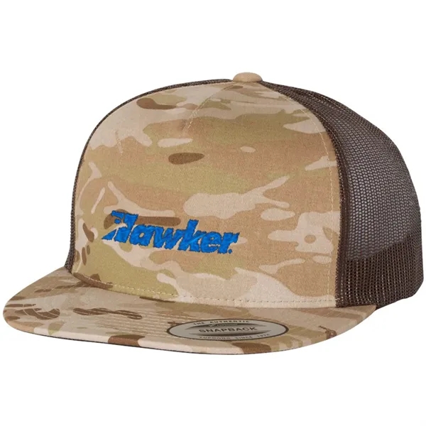 YUPOONG-CLASSIC FLAT BILL TRUCKER CAP - YUPOONG-CLASSIC FLAT BILL TRUCKER CAP - Image 23 of 53