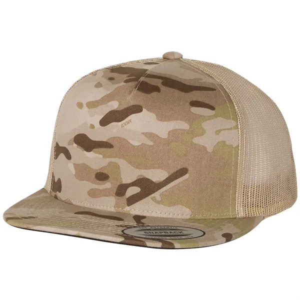 YUPOONG-CLASSIC FLAT BILL TRUCKER CAP - YUPOONG-CLASSIC FLAT BILL TRUCKER CAP - Image 24 of 53