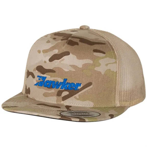 YUPOONG-CLASSIC FLAT BILL TRUCKER CAP - YUPOONG-CLASSIC FLAT BILL TRUCKER CAP - Image 25 of 53