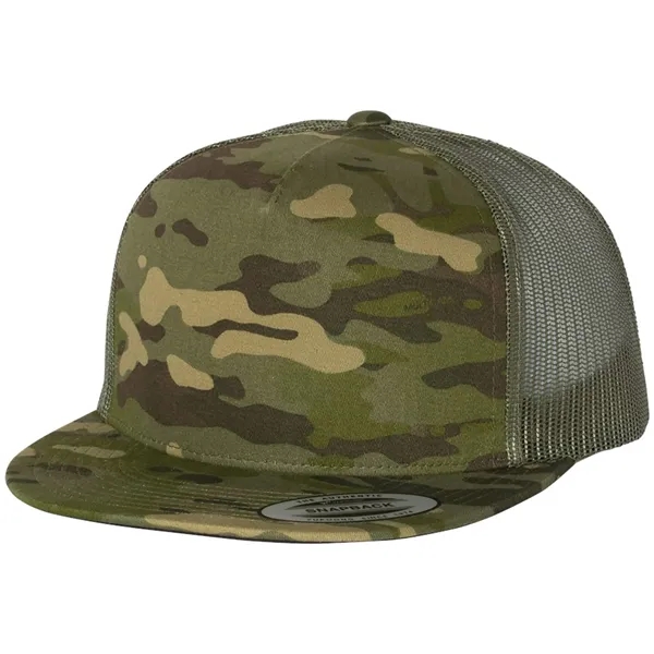 YUPOONG-CLASSIC FLAT BILL TRUCKER CAP - YUPOONG-CLASSIC FLAT BILL TRUCKER CAP - Image 30 of 53