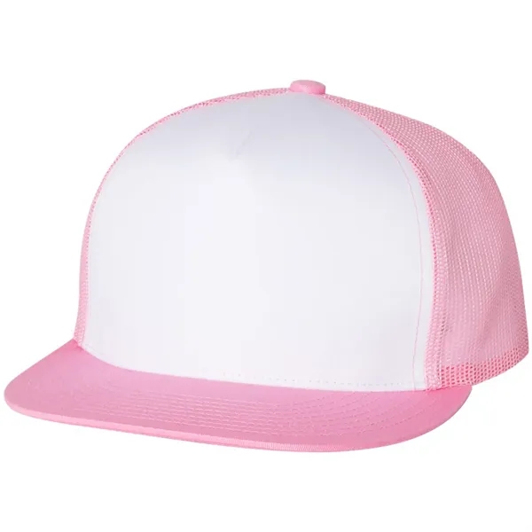 YUPOONG-CLASSIC FLAT BILL TRUCKER CAP - YUPOONG-CLASSIC FLAT BILL TRUCKER CAP - Image 38 of 53