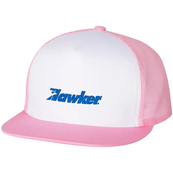 YUPOONG-CLASSIC FLAT BILL TRUCKER CAP - YUPOONG-CLASSIC FLAT BILL TRUCKER CAP - Image 39 of 53