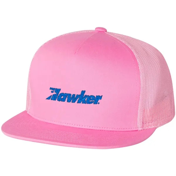 YUPOONG-CLASSIC FLAT BILL TRUCKER CAP - YUPOONG-CLASSIC FLAT BILL TRUCKER CAP - Image 41 of 53