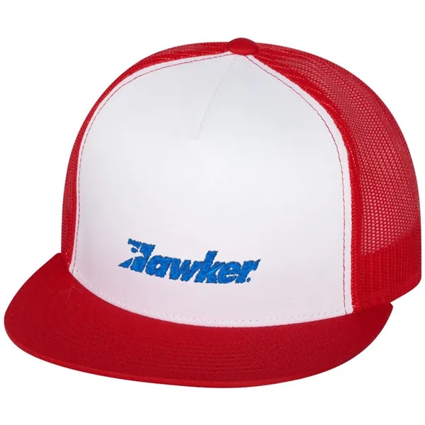 YUPOONG-CLASSIC FLAT BILL TRUCKER CAP - YUPOONG-CLASSIC FLAT BILL TRUCKER CAP - Image 45 of 53