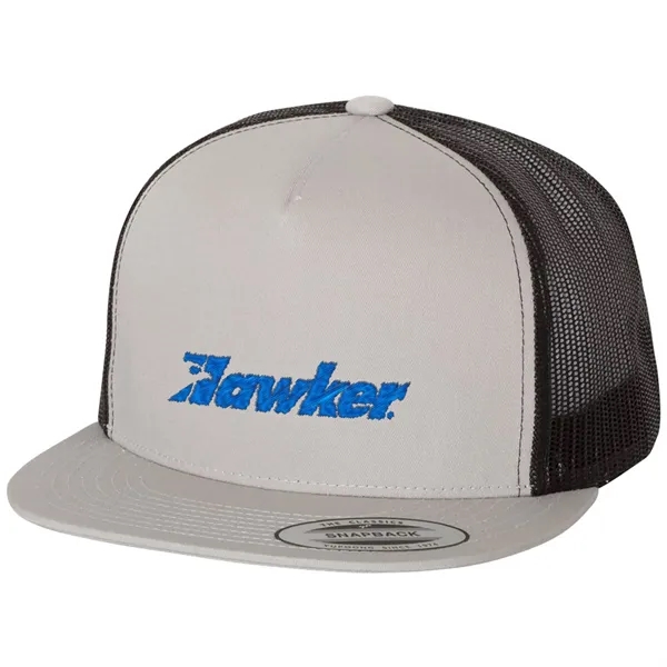 YUPOONG-CLASSIC FLAT BILL TRUCKER CAP - YUPOONG-CLASSIC FLAT BILL TRUCKER CAP - Image 51 of 53