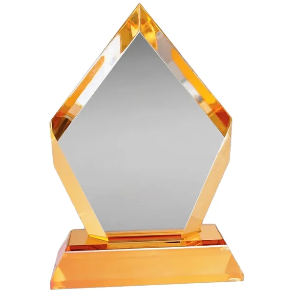 6" Prismatic Frosted Base Diamond Acrylic Award - 6" Prismatic Frosted Base Diamond Acrylic Award - Image 2 of 3