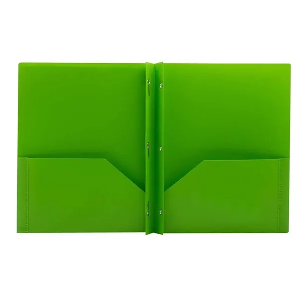 Plastic Folders with Pockets and Prong - Plastic Folders with Pockets and Prong - Image 2 of 2