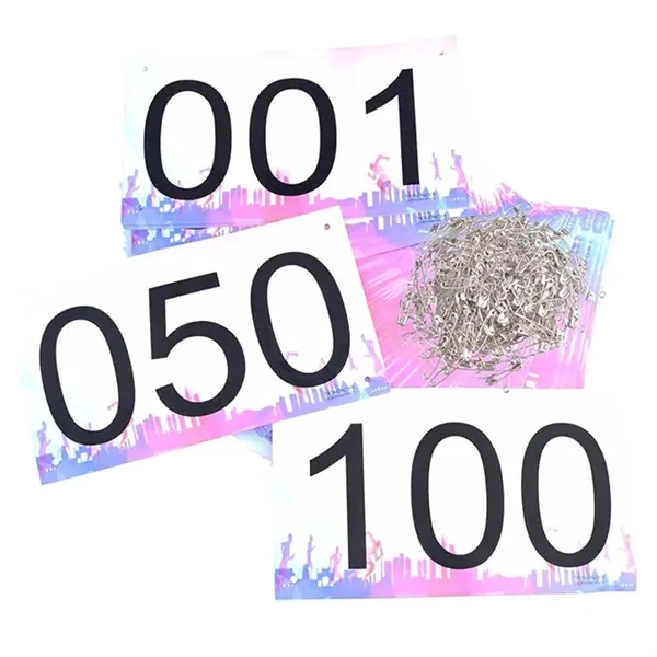 Marathon track and field number bib dupont paper - Marathon track and field number bib dupont paper - Image 1 of 5