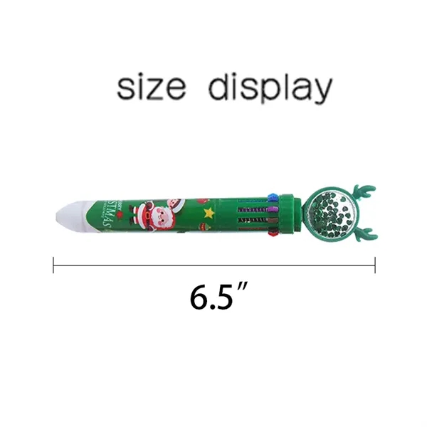 10-in-1 ABS Reindeer Xmas Santa Retractable Ballpoint Pen - 10-in-1 ABS Reindeer Xmas Santa Retractable Ballpoint Pen - Image 1 of 3
