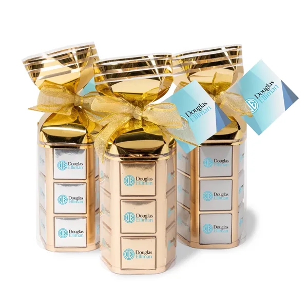 Thirty Six Piece Chocolate Foiled Square Gift Bag-Full Color