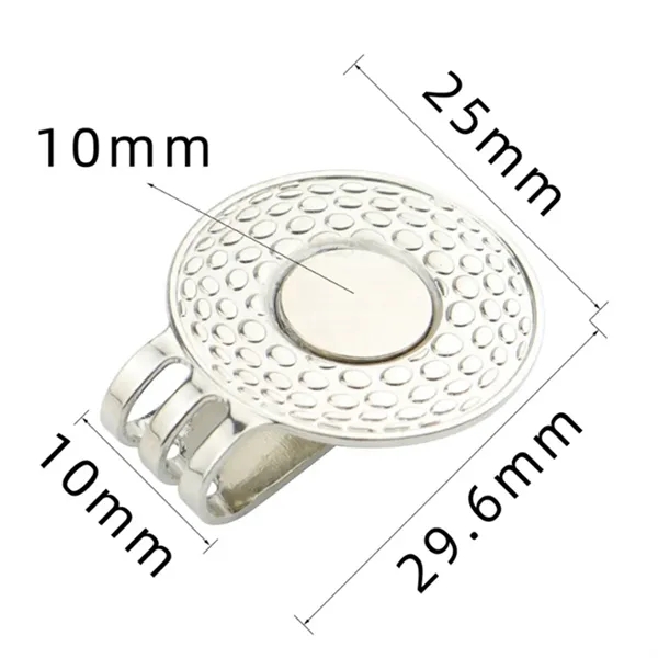 Golf Hat Clip With Ball Marker - Golf Hat Clip With Ball Marker - Image 2 of 5