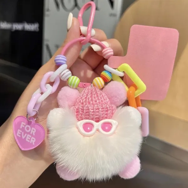 Colorful Coal Ball Plush Keychain - Colorful Coal Ball Plush Keychain - Image 3 of 11