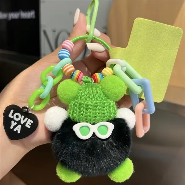 Colorful Coal Ball Plush Keychain - Colorful Coal Ball Plush Keychain - Image 5 of 11