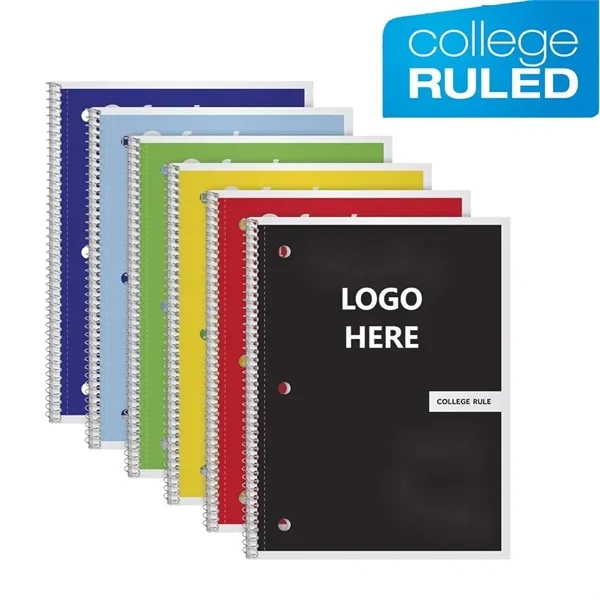 College Ruled Paper Spiral Notebook - College Ruled Paper Spiral Notebook - Image 0 of 4