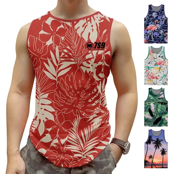 Summer Casual Novelty Sleeveless Top Tees Shirt - Summer Casual Novelty Sleeveless Top Tees Shirt - Image 0 of 6