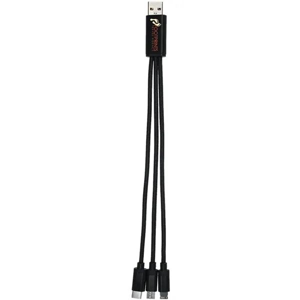 Metallic 3-in-1 Charging Cable - Metallic 3-in-1 Charging Cable - Image 1 of 7