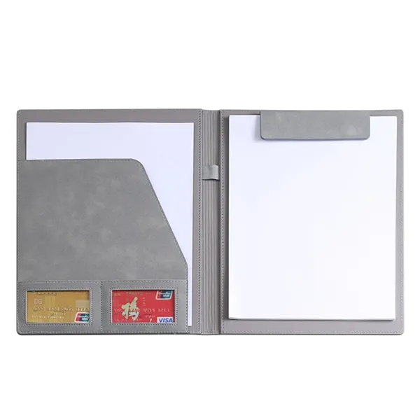 A4 PU Leather Magnetic Folder with Pockets - A4 PU Leather Magnetic Folder with Pockets - Image 7 of 9