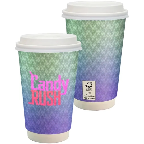 16 oz. Full Color Paper Cup with Lid - 16 oz. Full Color Paper Cup with Lid - Image 0 of 2