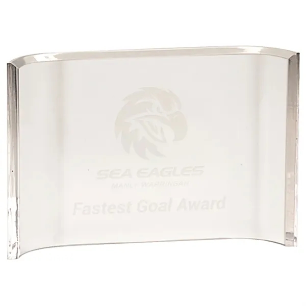 5" x 7" Celestial Acrylic Crescent Award - 5" x 7" Celestial Acrylic Crescent Award - Image 0 of 1