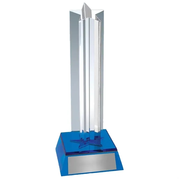 7.5" Golden Glow Column Acrylic Star Award - 7.5" Golden Glow Column Acrylic Star Award - Image 1 of 2