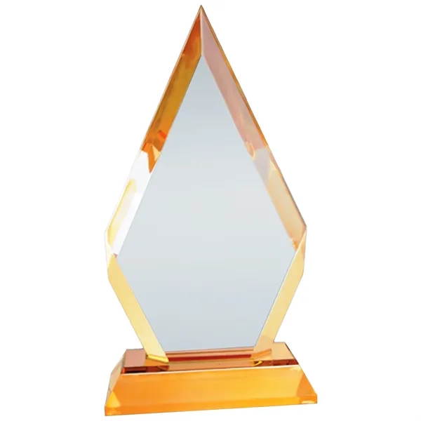 8" Golden Radiance Diamond Award with Frosted Base - 8" Golden Radiance Diamond Award with Frosted Base - Image 2 of 3