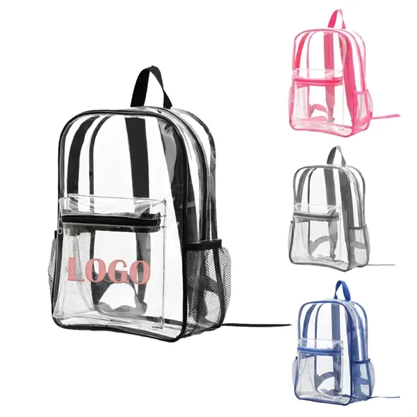 Clear Customizable PVC School Bag - Clear Customizable PVC School Bag - Image 0 of 1