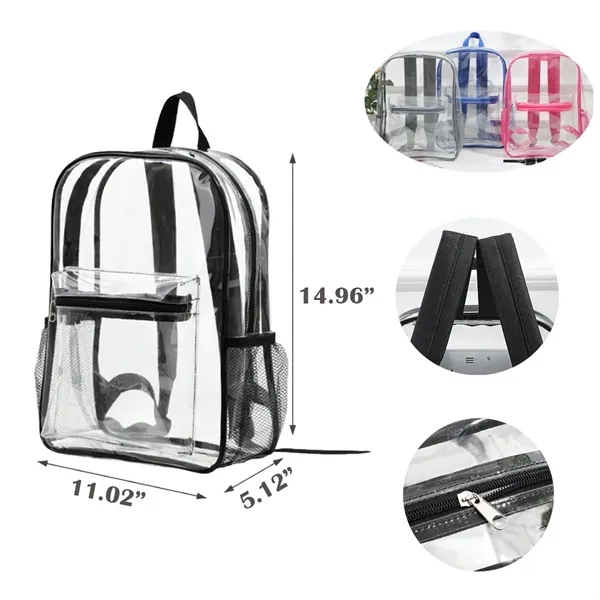Clear Customizable PVC School Bag - Clear Customizable PVC School Bag - Image 1 of 1
