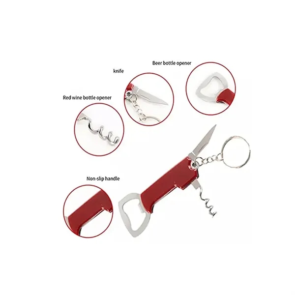Multifunctional Bottle Opener Keychain - Multifunctional Bottle Opener Keychain - Image 1 of 5