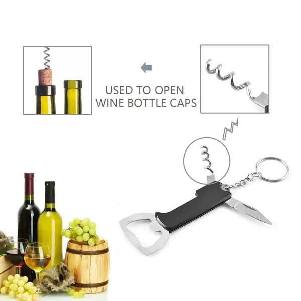 Multifunctional Bottle Opener Keychain - Multifunctional Bottle Opener Keychain - Image 3 of 5