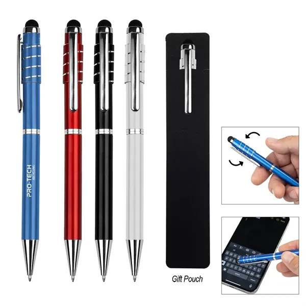 Recycled Aluminum Spinner Pen With Stylus - Recycled Aluminum Spinner Pen With Stylus - Image 0 of 4