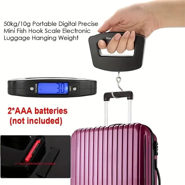 Portable Luggage Scale LCD Electronic Travel Digital Weighs - Portable Luggage Scale LCD Electronic Travel Digital Weighs - Image 5 of 8