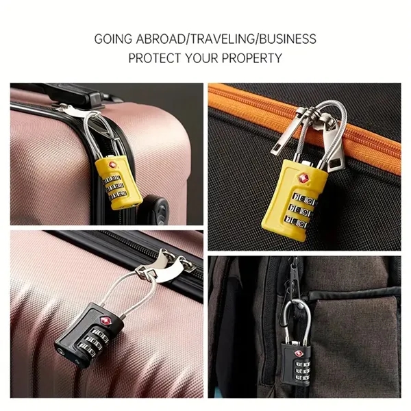 TSA 3-Bit Code Travel Luggage Suitcase Anti-theft Padlock - TSA 3-Bit Code Travel Luggage Suitcase Anti-theft Padlock - Image 3 of 6