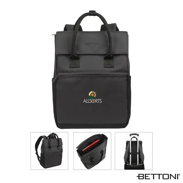 Bettoni® Classico RPET Handled Backpack - Bettoni® Classico RPET Handled Backpack - Image 0 of 1