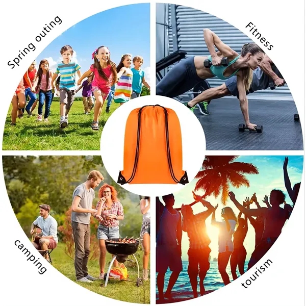 Sport gym outdoor waterproof activities drawstring bag - Sport gym outdoor waterproof activities drawstring bag - Image 2 of 3