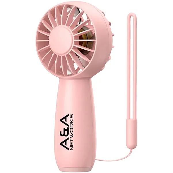 Portable Handheld Fan with Lanyard - Portable Handheld Fan with Lanyard - Image 4 of 4