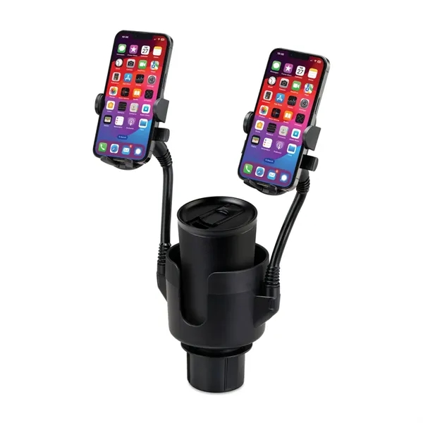 iLive™ Cup Holder with Dual Mobile Phone Mount - iLive™ Cup Holder with Dual Mobile Phone Mount - Image 2 of 4