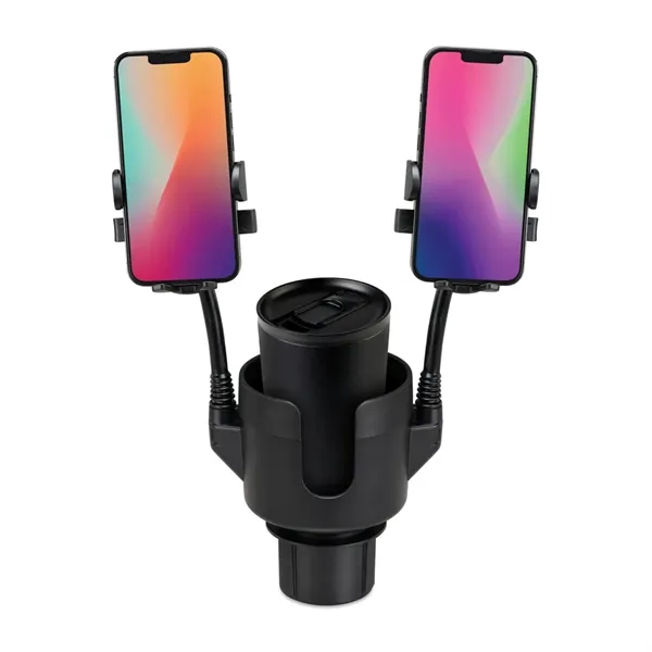 iLive™ Cup Holder with Dual Mobile Phone Mount - iLive™ Cup Holder with Dual Mobile Phone Mount - Image 3 of 4
