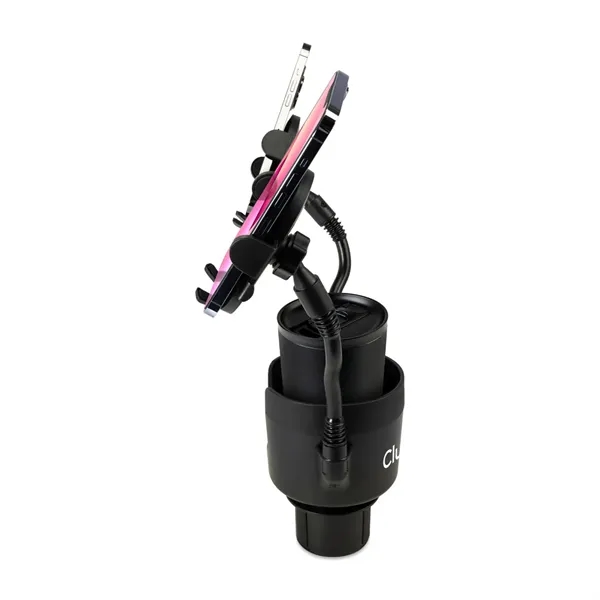 iLive™ Cup Holder with Dual Mobile Phone Mount - iLive™ Cup Holder with Dual Mobile Phone Mount - Image 4 of 4